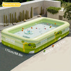 Aufblasbares Planschbecken mit Sonnendach – Dinosaurier-Design -    Zorenza
