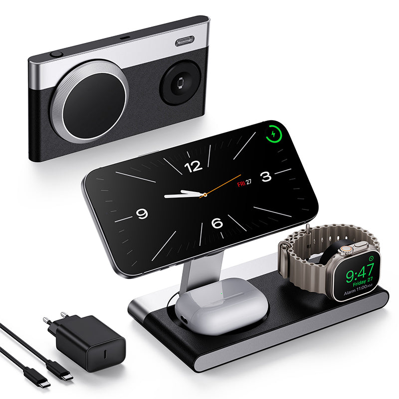 Wireless Ladestation 3-in-1 faltbar magnetisch für Smartphone -    Zorenza