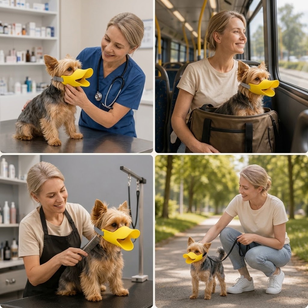 Maulkorb Silikon mit Entenschnabel-Design -    Zorenza