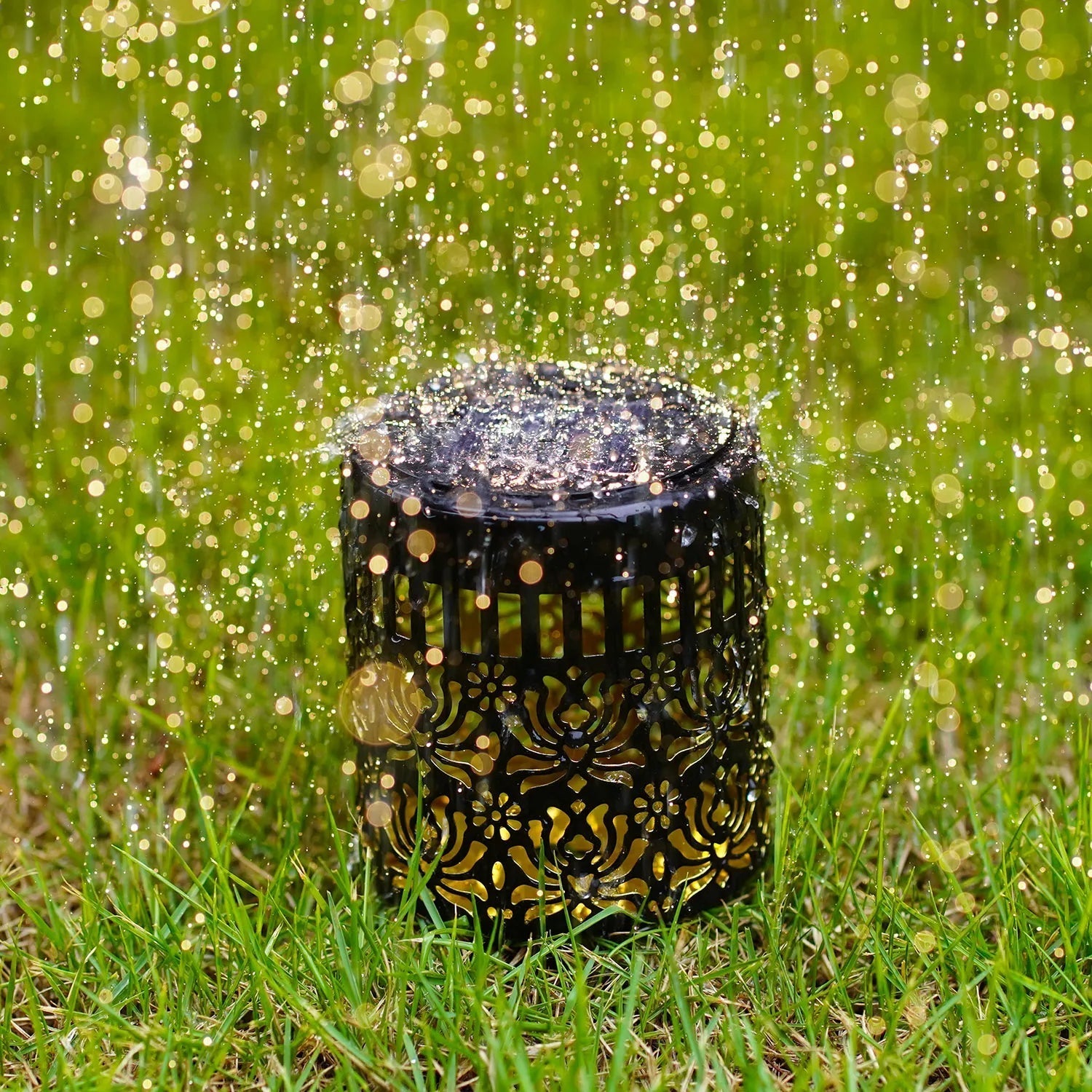 Solar-Wandleuchten Set mit Pfingstrosen-Schattenspiel Zorenza