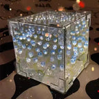Tulpen-Leuchtbox mit Spiegeleffekt und LED-Licht -    Zorenza