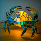 Tiffany Tierlampe Buntglas – Handgefertigt mit warmem Licht -    Zorenza