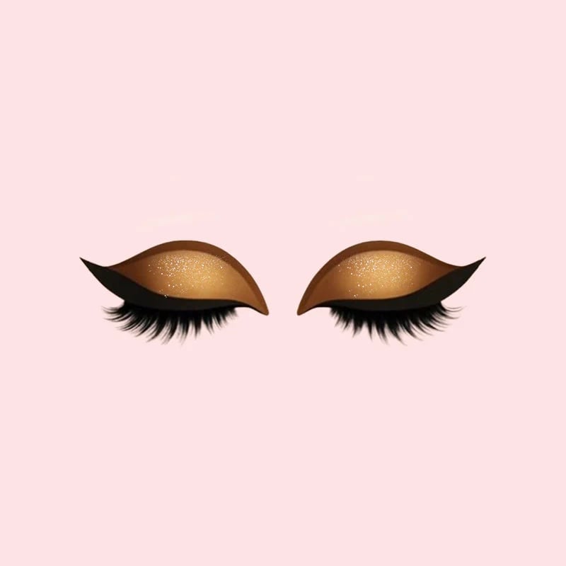 Augen-Makeup Patch mit Lidschatten und Wimpern -    Zorenza