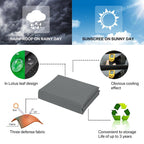 Sonnensegel Dreieck HDPE – Wetterfest mit 90% UV-Schutz -    Zorenza