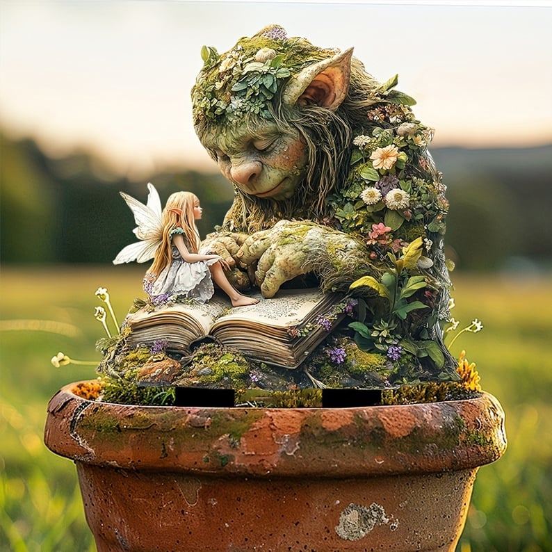 Märchen-Gartenstecker aus Acryl mit Naturmotiven Zorenza