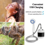 Campingdusche USB – Tragbare Outdoor-Dusche mit Akku -    Zorenza