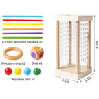 3-in-1 Holzstäbchen-Stapelspiel – Fähigkeitsentwicklung - Zorenza