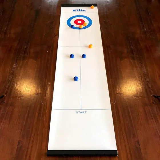Curling Spiel für Zuhause – Olympisches Tischcurling mit Steinen -    Zorenza