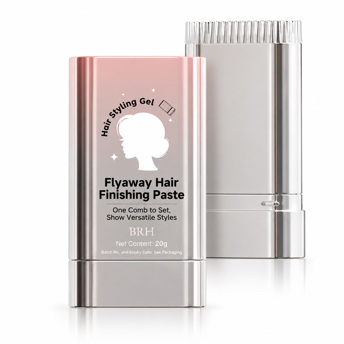 Haarstyling-Stick mit Kamm gegen Frizz und Fransen, 20 g