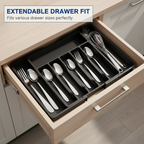 Ausziehbarer Besteck-Schubladenorganizer – Verstellbar 33–57 cm Zorenza