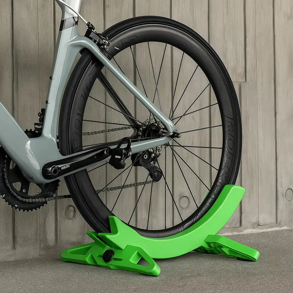 Fahrradständer Kunststoff verstellbar – Stabiler Halt für alle Reifen -    Zorenza