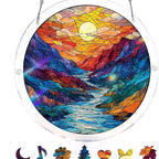Sonnenfänger Acryl rund 18,8 cm – Farbspektrum-Design -    Zorenza