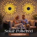 Solar-Projektionsleuchte mit Mandala-Muster -    Zorenza