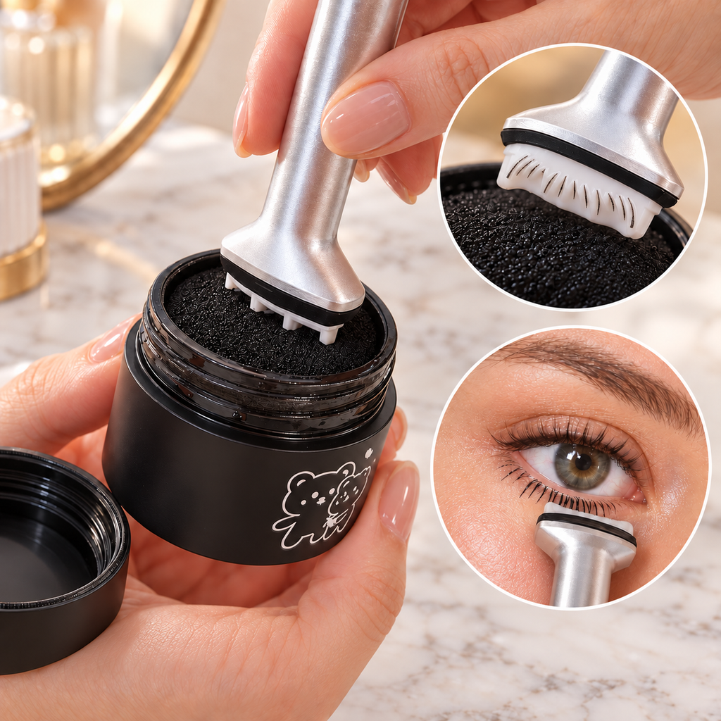 Eyeliner-Stift 2-in-1 mit Wimpernstempel-Set für untere Wimpern -    Zorenza