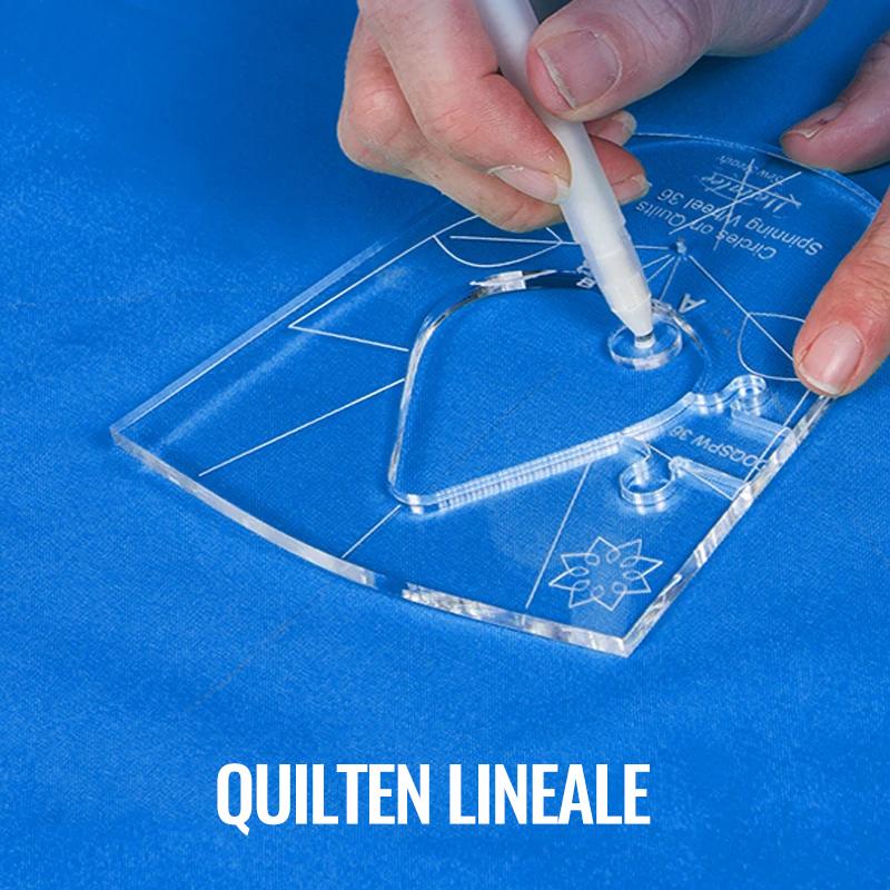 Quilt-Schablonen-Set Acryl – Professionelle Nähvorlagen für Patchwork -    Zorenza
