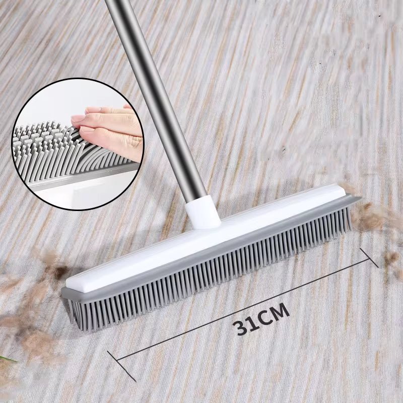 Tierhaar-Entferner mit weichen Gummiborsten – 31 cm breit -    Zorenza