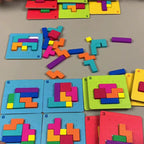 Puzzle-Bauspiel mit 108 Bausteinen und 20 Aufgaben -    Zorenza