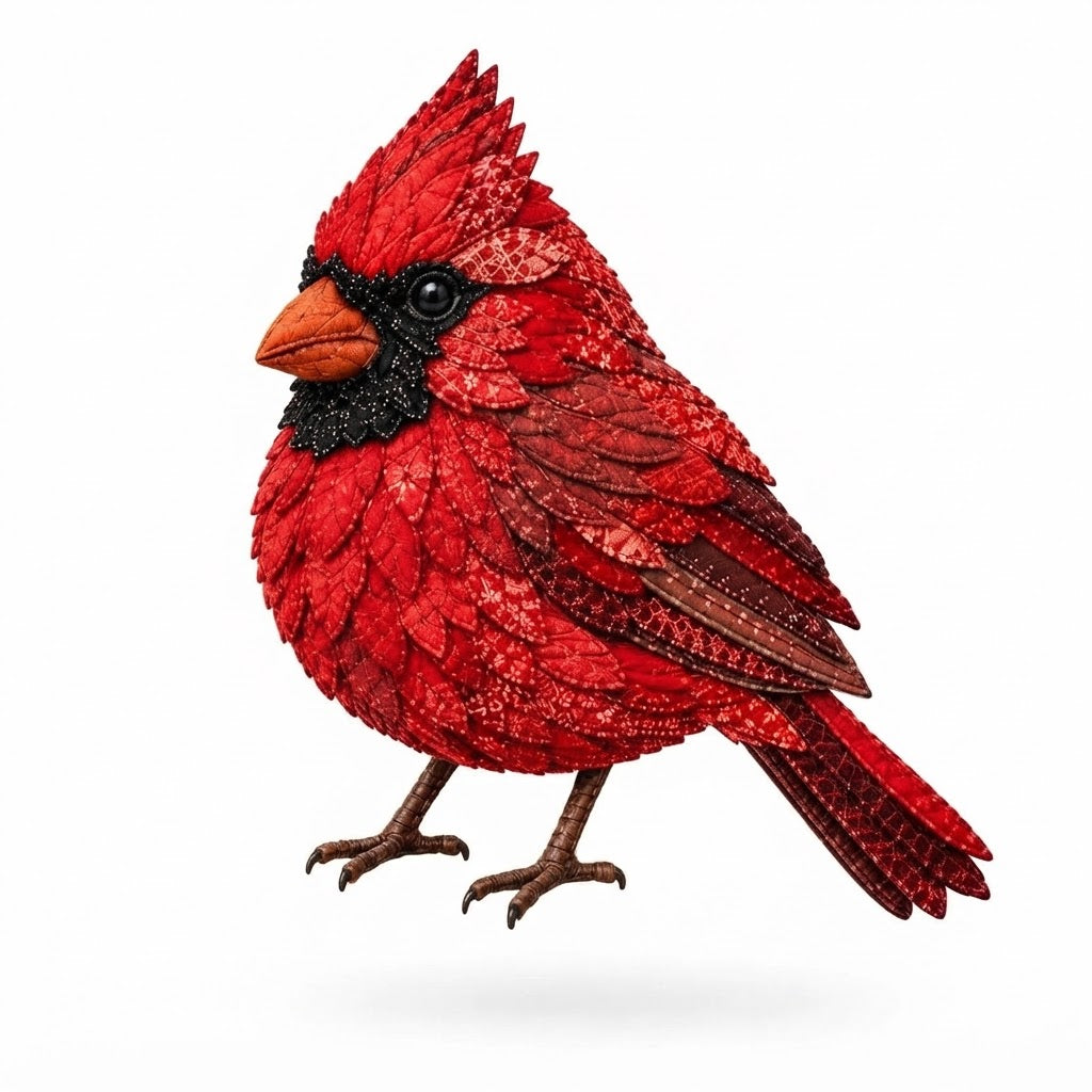 3D Stoff-Patchwork Vogel Bastelset -    Zorenza