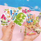 3D Cartoon Puzzle-Set – Pädagogisches Bastelpuzzle für Kinder -    Zorenza