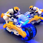 Verwandelbares Stuntbike-Spielzeug mit Actionfigur -    Zorenza