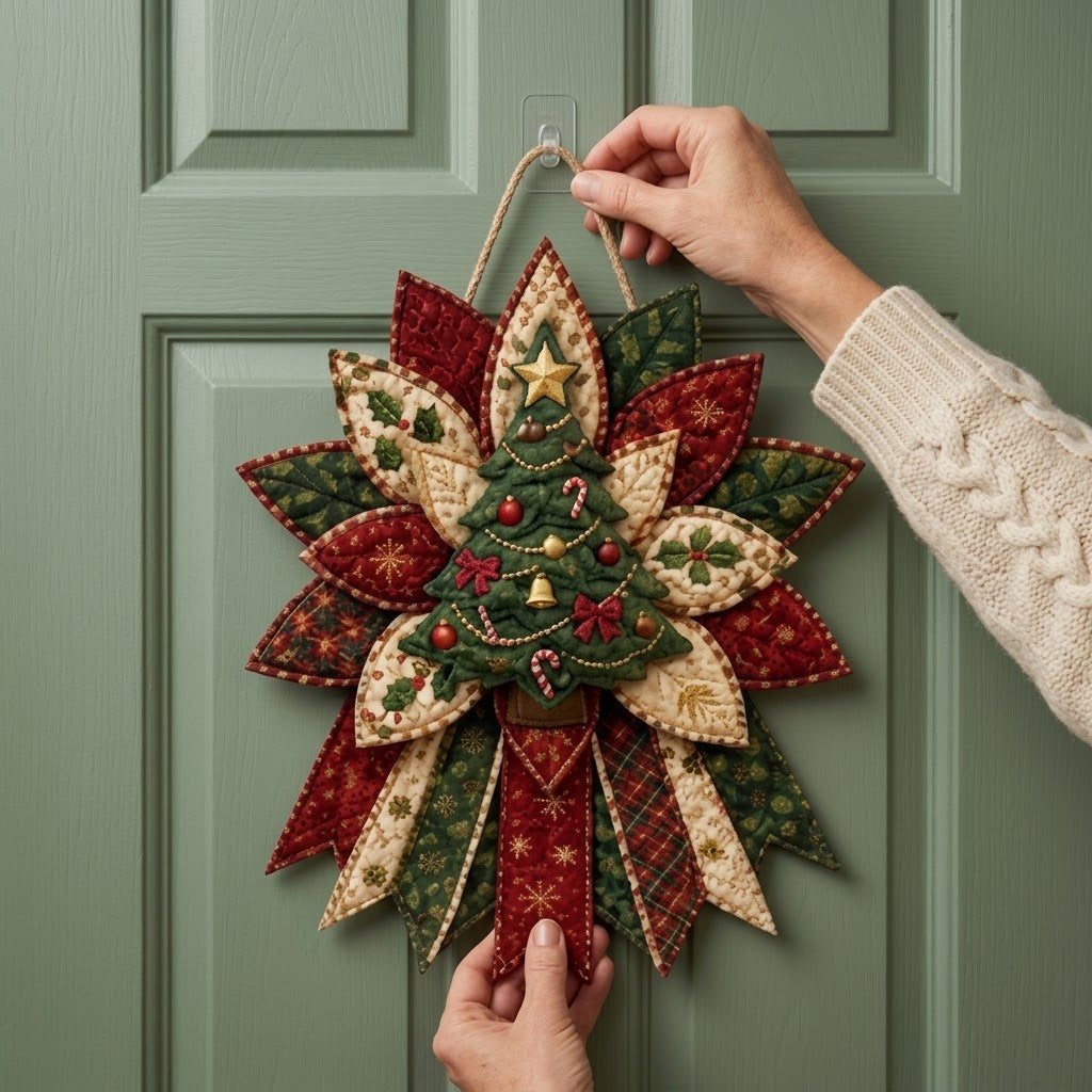 Nähset Weihnachtsfigur zum Selbernähen – Stoff-Ornament für die Tür -    Zorenza