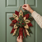 Nähset Weihnachtsfigur zum Selbernähen – Stoff-Ornament für die Tür -    Zorenza