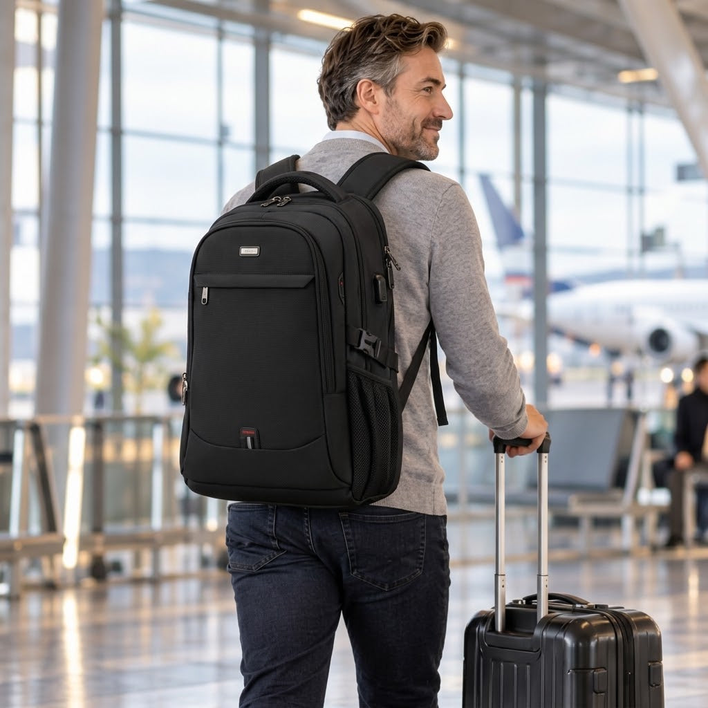 Laptoprucksack Wasserdicht mit USB-Anschluss -    Zorenza