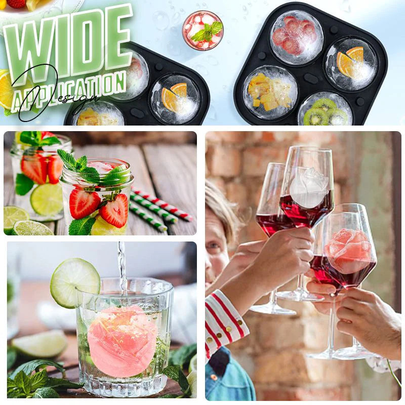 Eiswürfelform Rosen Silikon – 3D Eiswürfel für Cocktails -    Zorenza