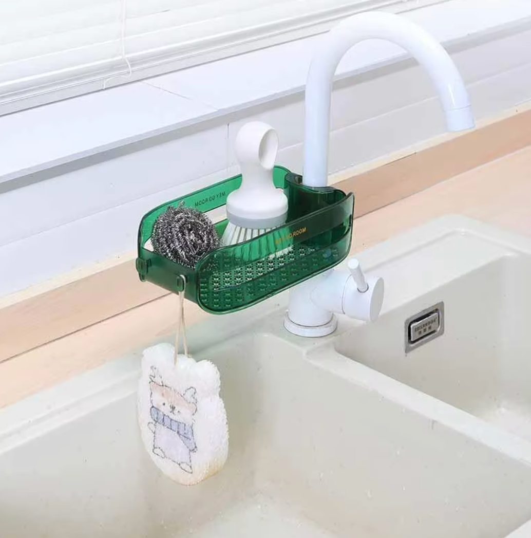 Wasserhahn-Organizer für Spülutensilien – rutschfest Zorenza