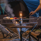 Campinglampe Aluminium mit Gaskartusche – Vintage-Stil -    Zorenza