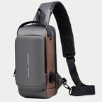 Sling Bag mit USB-Ladeanschluss, Brusttasche für Tablets bis 9,7 Zoll -    Zorenza