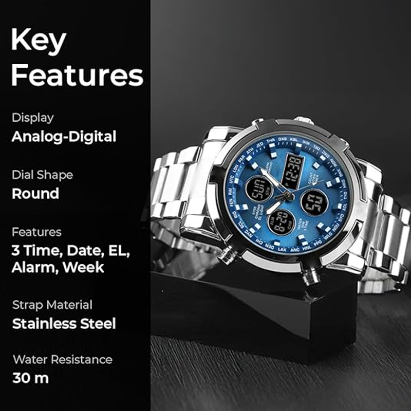 Digitale Armbanduhr mit Multifunktions-Display -    Zorenza