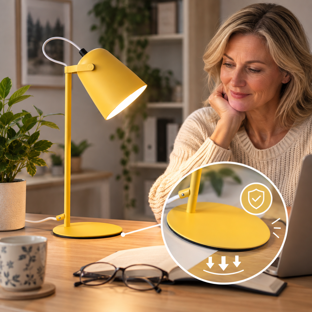 Tischlampe Metall mit verstellbarem Schwenkarm -    Zorenza