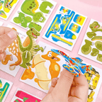 3D Cartoon Puzzle-Set – Pädagogisches Bastelpuzzle für Kinder -    Zorenza