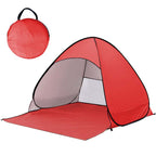 Pop-Up Strandmuschel UV-Schutz 98% – Schnellaufbau für 2-4 Personen -    Zorenza
