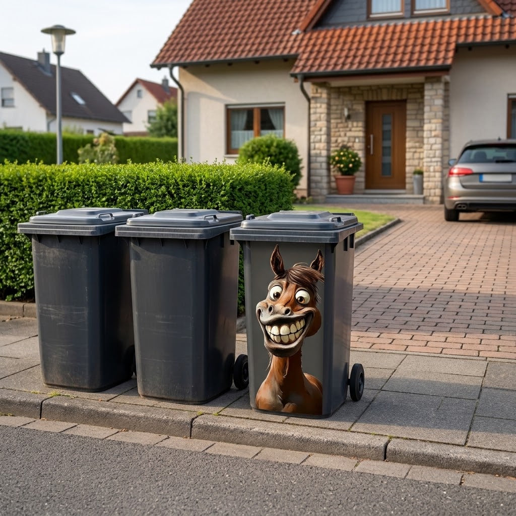 Mülltonnen-Aufkleber Wetterfest mit Tiermotiv -    Zorenza