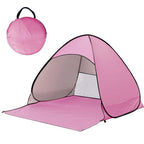 Pop-Up Strandmuschel UV-Schutz 98% – Schnellaufbau für 2-4 Personen -    Zorenza