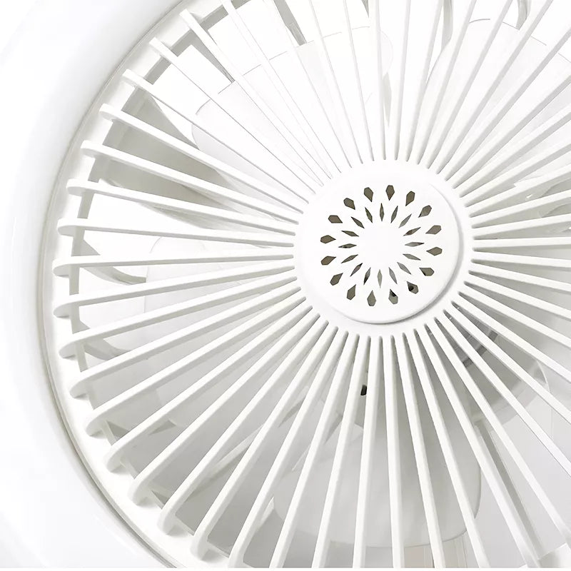 E27 Deckenventilator mit LED-Licht & Fernbedienung – ohne Elektriker einschrauben -    Zorenza