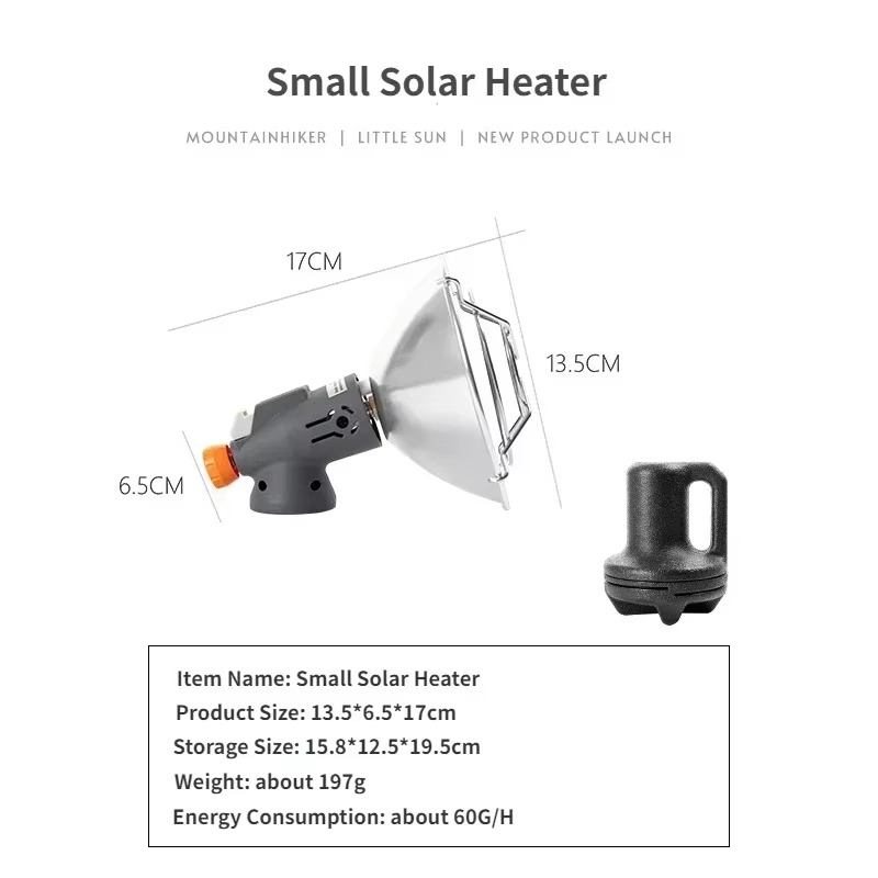 Tragbarer Gasheizer – Kompakter Outdoor-Heizer zum Camping Zorenza