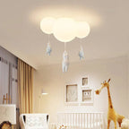Deckenleuchte Bär mit Ballons – LED Pendelleuchte Kinderzimmer -    Zorenza