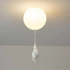 Deckenleuchte Bär mit Ballons – LED Pendelleuchte Kinderzimmer -    Zorenza
