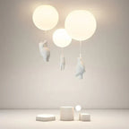 Deckenleuchte Bär mit Ballons – LED Pendelleuchte Kinderzimmer -    Zorenza