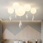 Deckenleuchte Bär mit Ballons – LED Pendelleuchte Kinderzimmer -    Zorenza