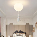 Deckenleuchte Bär mit Ballons – LED Pendelleuchte Kinderzimmer -    Zorenza