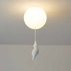 Deckenleuchte Bär mit Ballons – LED Pendelleuchte Kinderzimmer -    Zorenza