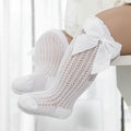 Baby-Socken mit großer Schleife aus weicher Baumwolle -    Zorenza