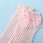 Baby-Socken mit großer Schleife aus weicher Baumwolle -    Zorenza