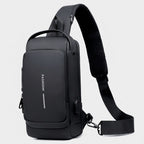 Sling Bag mit USB-Ladeanschluss, Brusttasche für Tablets bis 9,7 Zoll -    Zorenza
