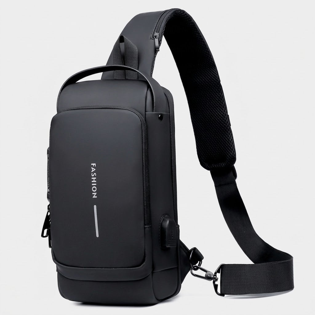 Sling Bag mit USB-Ladeanschluss, Brusttasche für Tablets bis 9,7 Zoll -    Zorenza