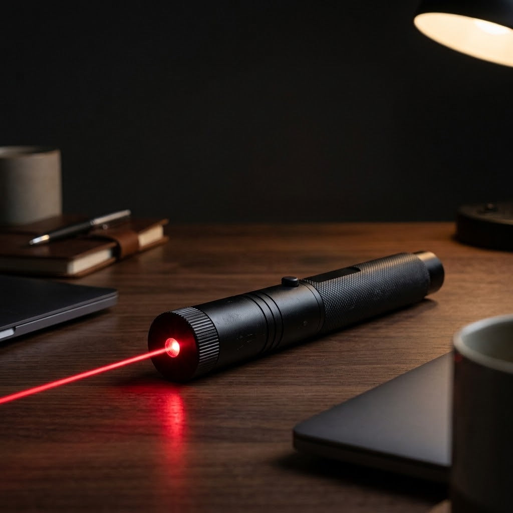 Laserpointer USB wiederaufladbar mit verstellbarem Fokus und Kindersicherung -    Zorenza
